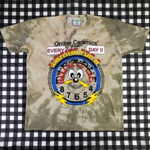 Online Ceramics Waiting For A Miracle Every Day Time Clock Tie Dye T Shirt XL